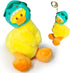 Cute Duck Stuffed Animals for Girls and Boys, Mini Yellow Duck Plush Toys Key Chain, Soft and Fun Dinosaur Style Duck Toy, Small Stuffed Animal fo...